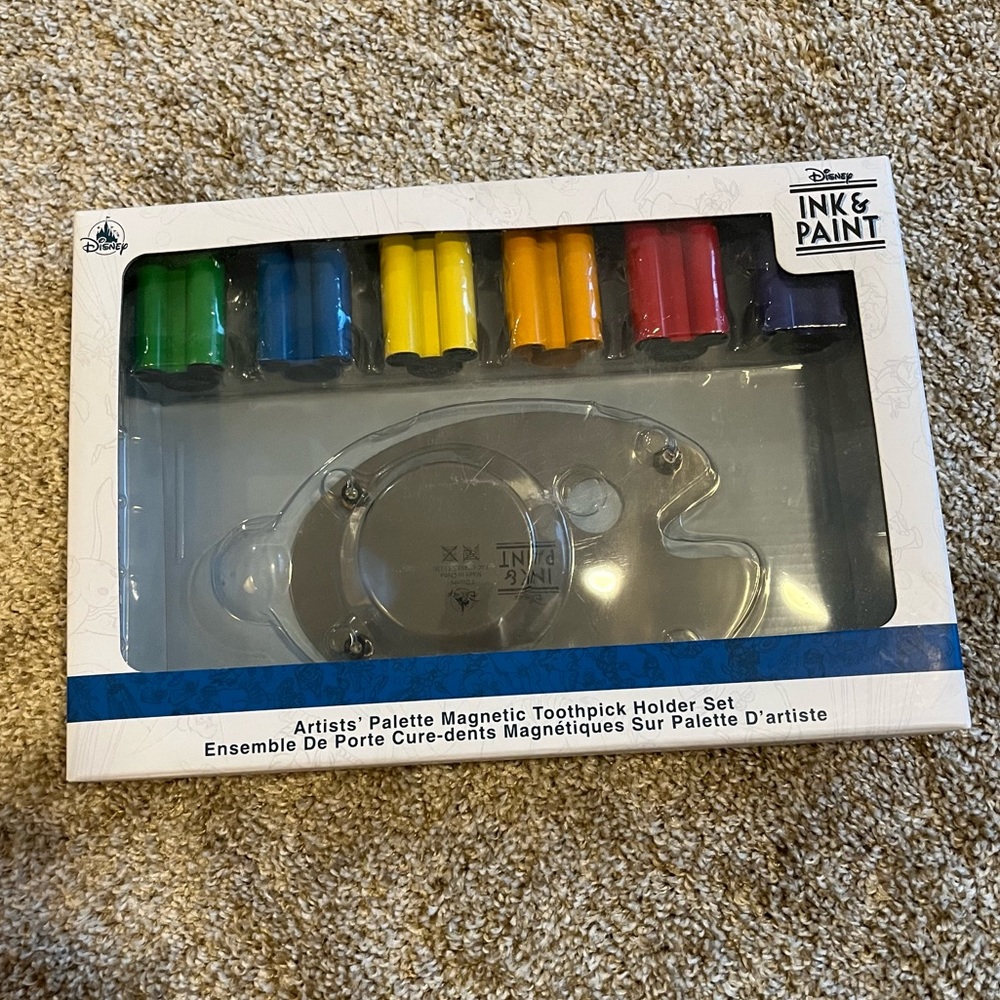 Disney’s Ink and Paint tooth pick tray and magnetic holder set